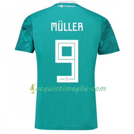 Divisa di Calcio Germania MUller 9 Trasferta Mondiali 2018
